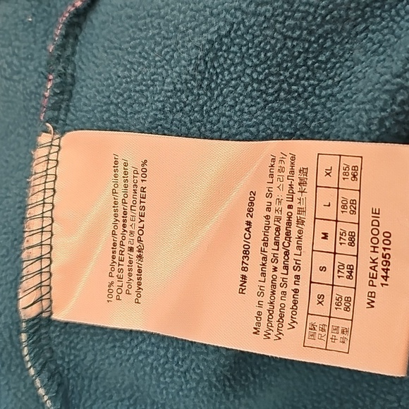 Burtons Womens L Durable Goods Zip Up Hoodie  Embroidered Spell Out Striped - Picture 6 of 6